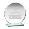 Picture of Jade Glass Round Plaque (10mm Thick) - 8in