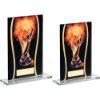 Picture of Clear Glass Rectangle With Printed Football Design (5mm Thick) - 6.5in