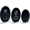 Picture of Black Backed Jade Glass Oval(4mm Thick) -7.25in