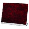 Picture of Red Marble Backed Clear Glass Landscape Plaque - 7.5 X 9.5in