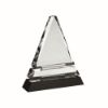 Picture of Clear Glass Pyramid On Black Base - 6.5in