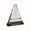 Picture of Clear Glass Pyramid On Black Base - 6.5in