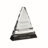Picture of Clear Glass Pyramid On Black Base - 6.5in
