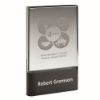 Picture of Clear Glass Plaque On Black Base (30mm Thick) - 9in