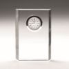 Picture of Clear Glass Rectangle Clock (22mm Thick) -     4.75in