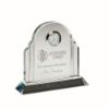 Picture of Clear Glass Arched Clock (20mm Thick) - 5.25in