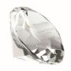Picture of Clear Glass Diamond Shaped Paperweight In Box - 4in
