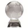 Picture of Clear|frosted Glass Football On Base - 10.5in