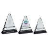Picture of Clear Glass Pyramid On Black Base - 6.5in