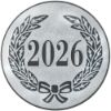 Picture of Metal 2026 Year Date Centre 50mm Silver - 2in