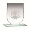 Picture of Jade Glass Shield Plaque (6mm Thick) - 3.75in