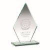 Picture of Jade Glass Tall Diamond Plaque (10mm Thick) - 10in