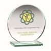 Picture of Jade Glass Round Plaque (10mm Thick) - 6.25in