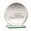 Picture of Jade Glass Round Plaque (10mm Thick) - 6.25in