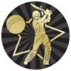 Picture of Cricket Batsman Gold|black Printed Centre 50mm - 2in