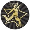 Picture of Football Female Gold|black Printed Centre 50mm - 2in