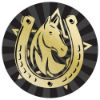 Picture of Horse Gold|black Printed Centre 50mm - 2in