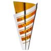 Picture of Silver|gold Tall Metal Stripe Cup - 13in