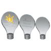 Picture of Clear Glass Lightbulb Plaque On Metal Screw Base (Approx 10mm Thick) - 8.5in