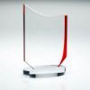 Picture of Clear|red Glass Plaque (10mm Thick) - 7in