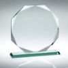 Picture of Jade Glass Octagon In Quality Wood Gift Box  (19mm Thick) - 10in
