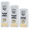 Picture of White Plastic Filled Column Football Player Of The Month (1in Cen) - 7in