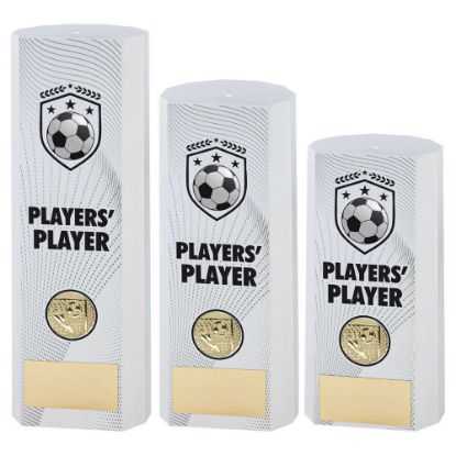 Picture of White Plastic Filled Column Football Players Player (1in Cen)