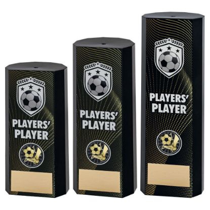 Picture of Black Plastic Filled Column Football Players Player (1in Cen)