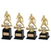 Picture of Gold|black Plastic Male Football Figure On Filled Base (1in Cen) - 7.5in