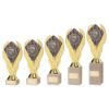 Picture of Gold Holder + Player Of The Year Disc & Cream Marble Trophy (1in Cen) - 10in
