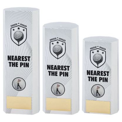 Picture of White Plastic Filled Column Golf Nearest The Pin (1in Cen)