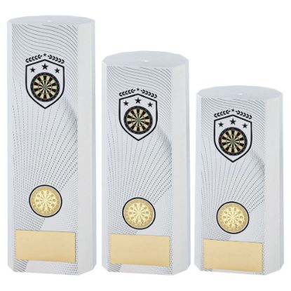 Picture of White Plastic Filled Column Darts (1in Cen)