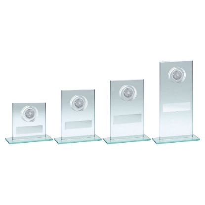 Picture of Jade~silver Glass With Dog Insert And Plate