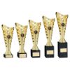 Picture of Gold Plastic Titan Cup On Black Marble Assembled Trophy (1in Cen) - 10in