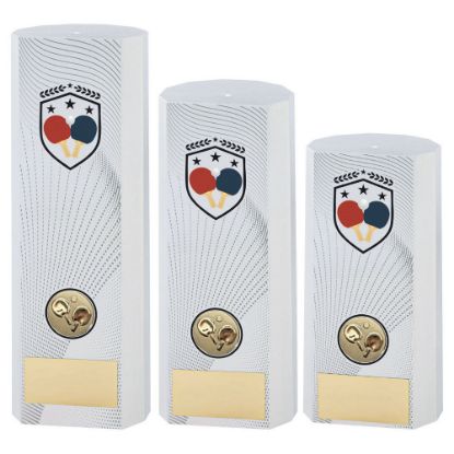 Picture of White Plastic Filled Column Table Tennis (1in Cen)