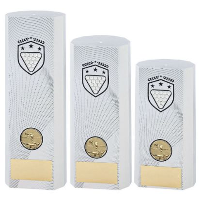 Picture of White Plastic Filled Column Pool~snooker (1in Cen)