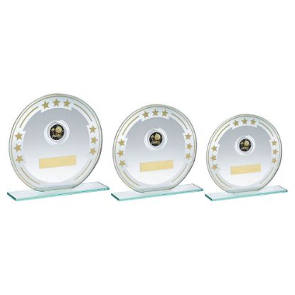 Picture of Jade~silver~gold Round Glass With Vinyl Padel Insert And Plate