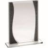 Picture of Jade Glass Rectangle Plaque With Silver Highlights - (4mm Thick) 7.25in