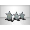 Picture of Smoked Black Glass Star Plaque (10mm Thick) - 6.25in