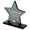 Picture of Smoked Black Glass Star Plaque (10mm Thick) - 6.25in