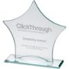 Picture of Jade Glass Star Plaque (6mm Thick) - 7in