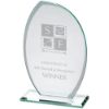 Picture of Jade Glass Plaque With Frosted Sides (6mm Thick) - 8.25in