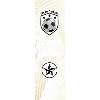 Picture of Football Player Of The Month Clear Printed Rectangle For Fp35