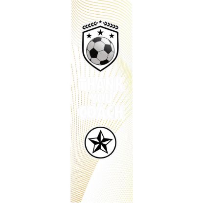 Picture of Football Thank You Coach Clear Printed Rectangle For Fp35