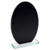 Picture of Black Backed Jade Glass Oval(4mm Thick) - 8in