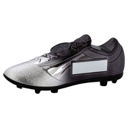 Picture of Filled Plastic Footballl Boot In Silver~black (1" Centre)