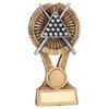 Picture of Brz|gold|pew Pool|snooker Round Wreath On V Riser (1in Cen) - 6in