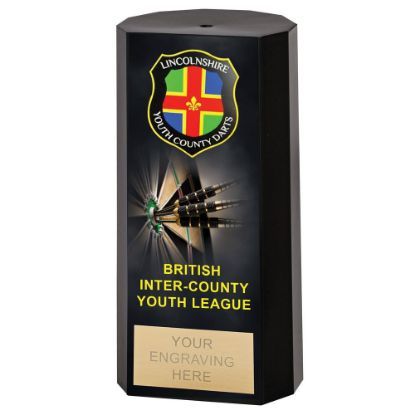 Picture of Filled Plastic Column In Black - 6in