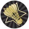 Picture of Badminton Gold|black Printed Centre 25mm - 1in