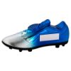 Picture of Filled Plastic Footballl Boot In Silver|blue With Plate (1" Cen) - 6.75 X 2.75in